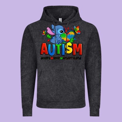 Autism Stitch Accept Love Understand Vintage Hoodie Designed By Zillion Design Studio