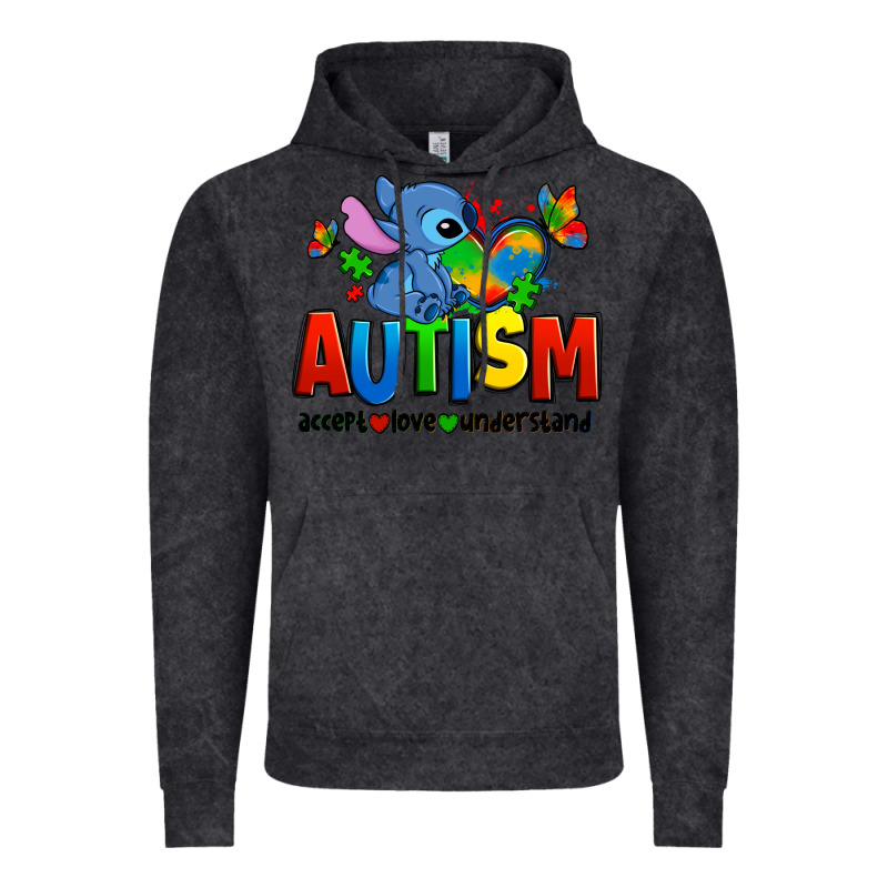 Autism Stitch Accept Love Understand Vintage Hoodie by Zillion Design Studio | Teevron
