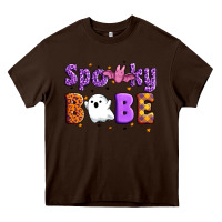 Chocolate Brown spooky babe Heavy Core Tee - Artiststas