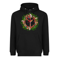 Black Christmas peace Heavyweight Hoodie - MaliasSmallBusiness