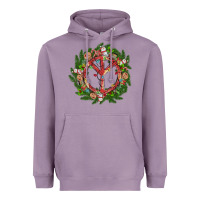 Lavender Christmas peace Heavyweight Hoodie - MaliasSmallBusiness
