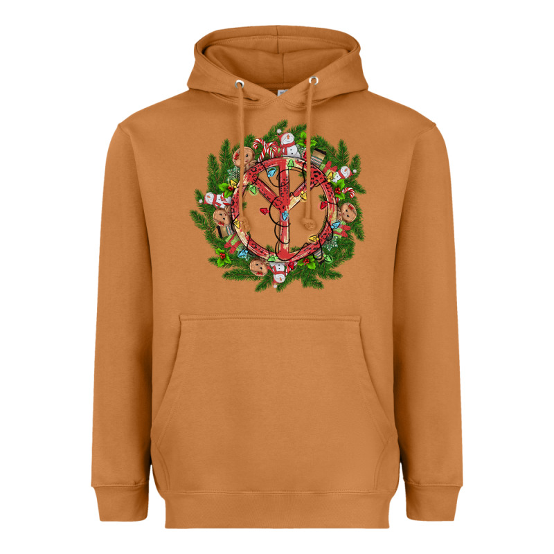 Christmas Peace Heavyweight Hoodie by MaliasSmallBusiness | Teevron