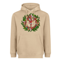 Mushroom Christmas peace Heavyweight Hoodie - MaliasSmallBusiness