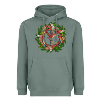 Sage Christmas peace Heavyweight Hoodie - MaliasSmallBusiness