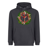 Smoke Christmas peace Heavyweight Hoodie - MaliasSmallBusiness