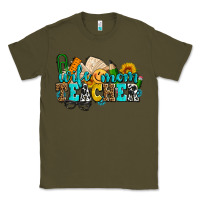 Army Green wife mom teacher with sunflowers Classic Tee - AdoDesignShop
