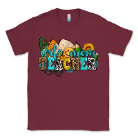 Burgundy wife mom teacher with sunflowers Classic Tee - AdoDesignShop