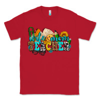 Red wife mom teacher with sunflowers Classic Tee - AdoDesignShop