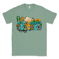 Sage wife mom teacher with sunflowers Classic Tee - AdoDesignShop