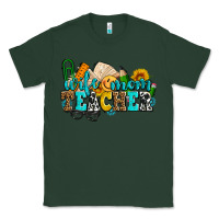 Sports Green wife mom teacher with sunflowers Classic Tee - AdoDesignShop