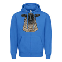 True Royal Suffolk Sheep Head Zipper Hoodie - LillyAllenDesigns