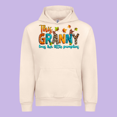 Customized This Granny Loves Her Little Pumpkins Urban Hoodie Designed By Texasbilliewilder