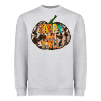 Heather Grey happy fall yall Heavyweight Sweatshirt - RacoonDesign