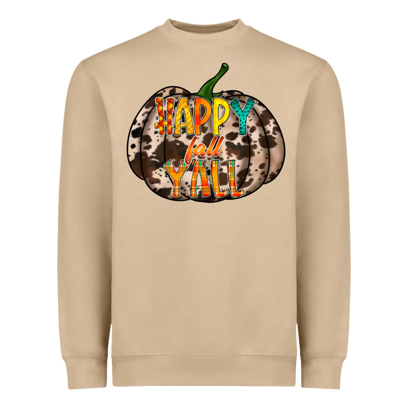 Happy Fall Yall Heavyweight Sweatshirt by RacoonDesign | Teevron