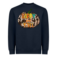 Navy happy fall yall Heavyweight Sweatshirt - RacoonDesign