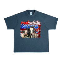 Midnight Navy red white moo Urban Heavy Tee - AdoDesignShop