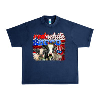 Navy red white moo Urban Heavy Tee - AdoDesignShop