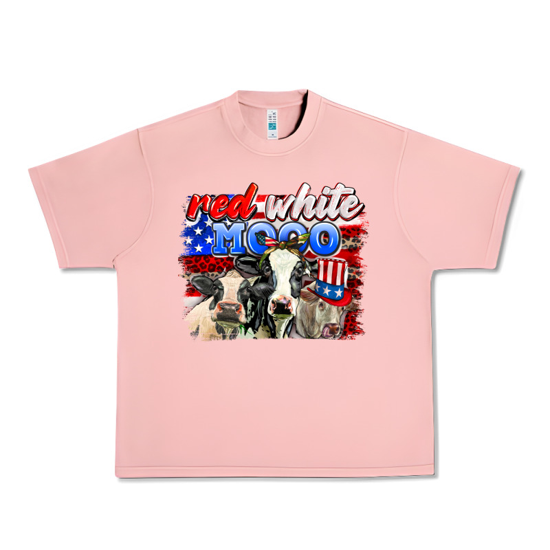 Red White Moo Urban Heavy Tee by AdoDesignShop | Teevron
