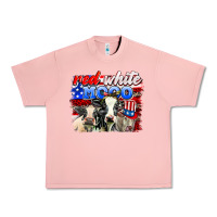 Salmon red white moo Urban Heavy Tee - AdoDesignShop