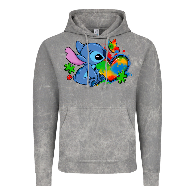 Autism Stitch Heart Vintage Hoodie by Zillion Design Studio | Teevron