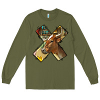 Army Green farm life alphabet lowercase letters x Long Sleeve Tee - BundleAndBundleShop