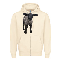 Sandshell suffolk baby sheep Zipper Hoodie - LillyAllenDesigns