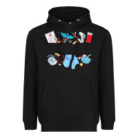 Black custom name nurse Heavyweight Hoodie - MaliasSmallBusiness
