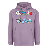 Lavender custom name nurse Heavyweight Hoodie - MaliasSmallBusiness