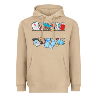 Mushroom custom name nurse Heavyweight Hoodie - MaliasSmallBusiness