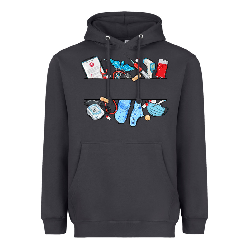 Custom Name Nurse Heavyweight Hoodie by MaliasSmallBusiness | Teevron