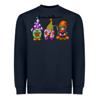 Navy happy halloween gnomes black Heavyweight Sweatshirt - RacoonDesign