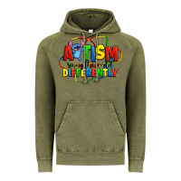 Vintage Olive autism stitch seeing the world differently Vintage Hoodie - Zillion Design Studio