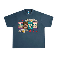 Midnight Navy love dog Urban Heavy Tee - AdoDesignShop