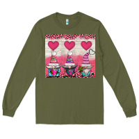 Army Green v.d 3 gnomes and hearts Long Sleeve Tee - AdoDesignShop