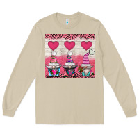 Mushroom v.d 3 gnomes and hearts Long Sleeve Tee - AdoDesignShop