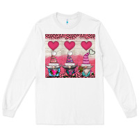 White v.d 3 gnomes and hearts Long Sleeve Tee - AdoDesignShop