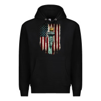 Black statue of liberty torch Premium Hoodie - BarkalooDesign