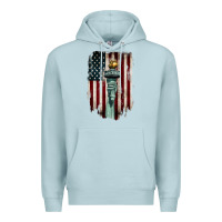 Blue Mist statue of liberty torch Premium Hoodie - BarkalooDesign