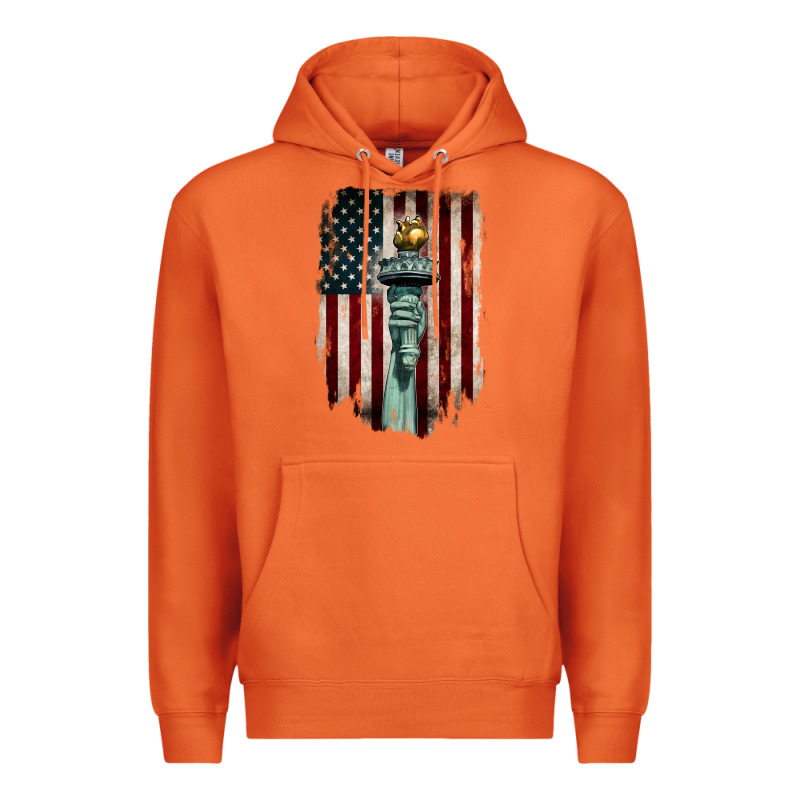 Statue Of Liberty Torch Premium Hoodie by BarkalooDesign | Teevron