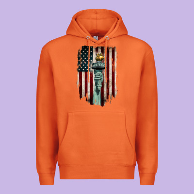 Statue Of Liberty Torch Premium Hoodie Designed By Barkaloodesign