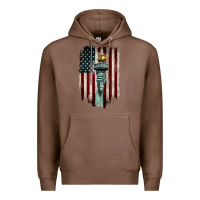 Chestnut statue of liberty torch Premium Hoodie - BarkalooDesign