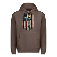 Coffee statue of liberty torch Premium Hoodie - BarkalooDesign