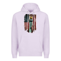 Lilac statue of liberty torch Premium Hoodie - BarkalooDesign