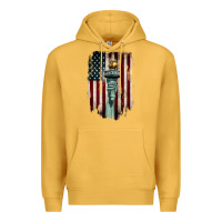 Mustard statue of liberty torch Premium Hoodie - BarkalooDesign