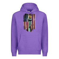 Purple statue of liberty torch Premium Hoodie - BarkalooDesign