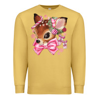 Antique Gold reindeer head christmas Premium Sweatshirt - MaliasSmallBusiness