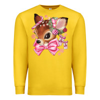Lemon reindeer head christmas Premium Sweatshirt - MaliasSmallBusiness