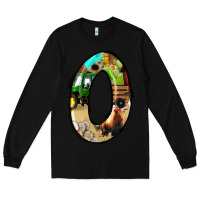 Black farm life alphabet numbers 0 Long Sleeve Tee - BundleAndBundleShop