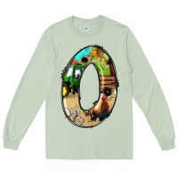 Matcha farm life alphabet numbers 0 Long Sleeve Tee - BundleAndBundleShop