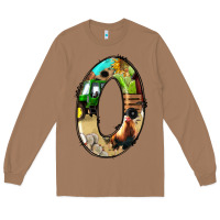Toasted Coconut farm life alphabet numbers 0 Long Sleeve Tee - BundleAndBundleShop
